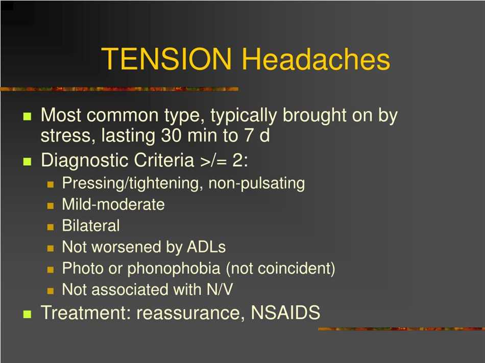 Understanding tension headaches and their causes