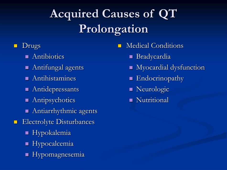 Amitriptyline and qt prolongation