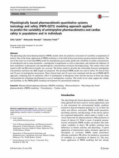 Amitriptyline pharmacokinetics